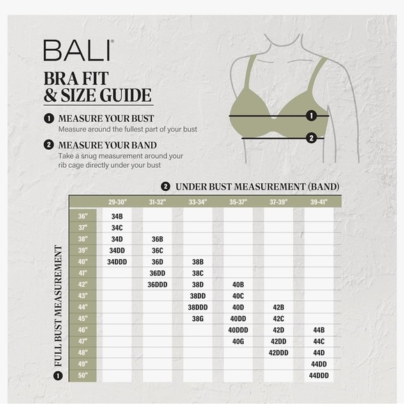 Bali Live It Up Underwire Bra - Seamless Comfort Shapewear 38DDD DF3353 - Picture 5 of 7